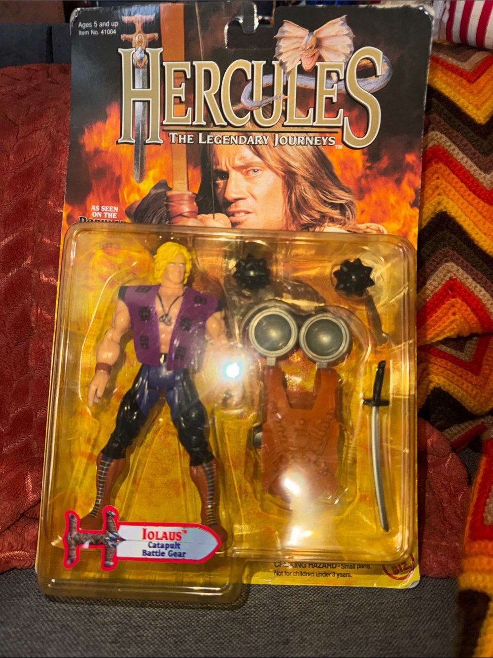 Vtg 1995 Hercules The Legendary Journeys IOLAUS Action Figure New MOC Toy Biz